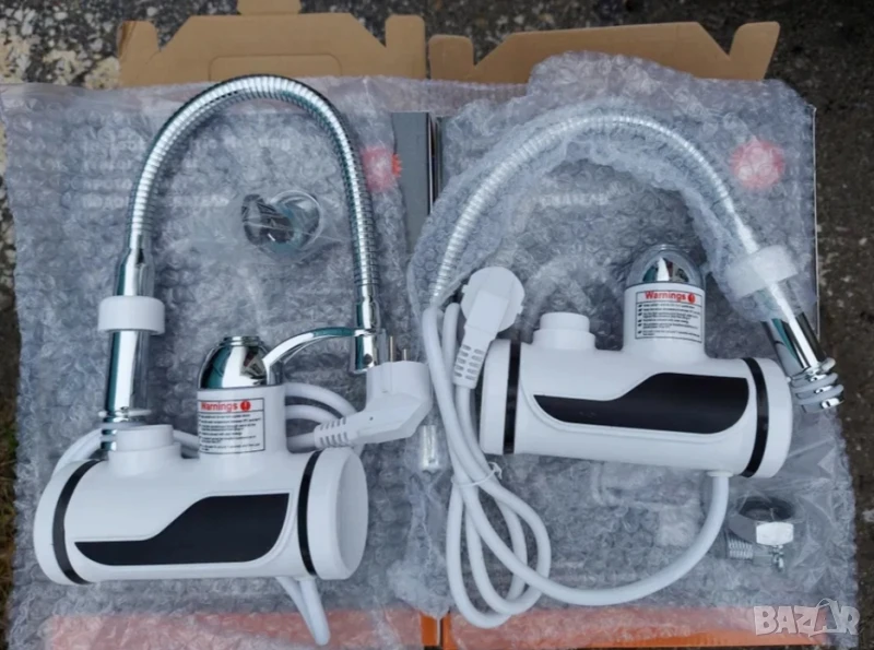 Смесител за вода с нагревател за мигновено загряване, снимка 1