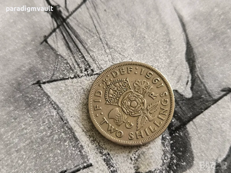 Монета - Великобритания - 2 шилинга | 1951г., снимка 1