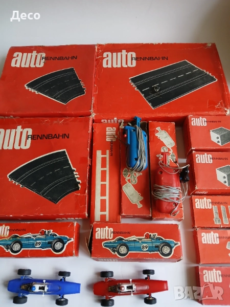 Prefo стара електрическа писта с колички ГДР., снимка 1