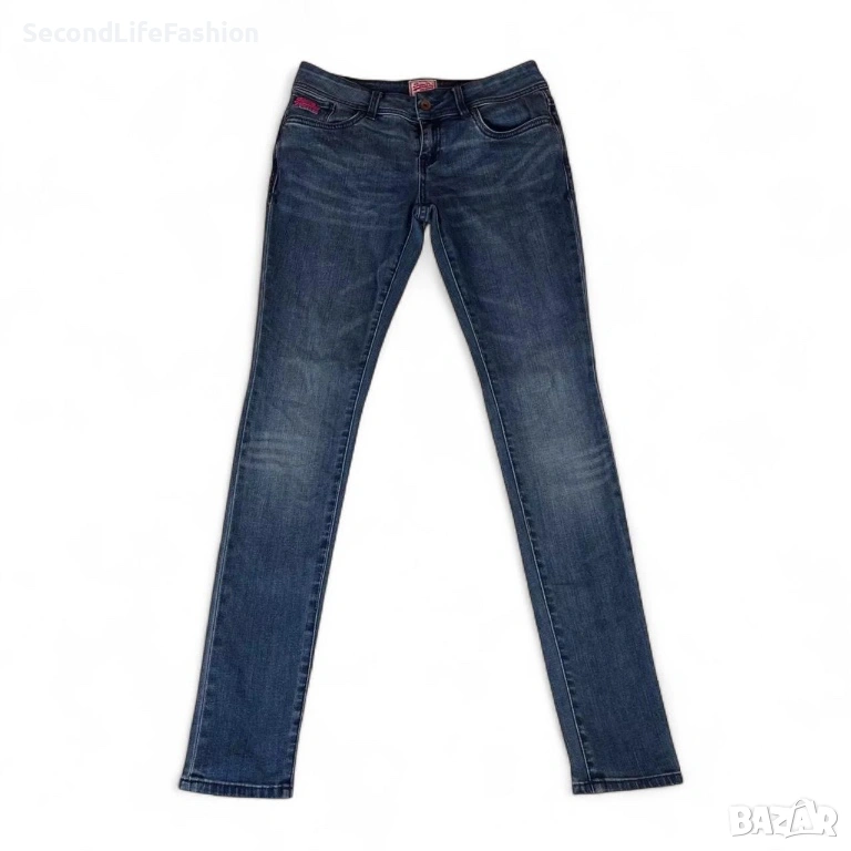 Дамски дънки Superdry Standard Super Skinny размер W30 L32 сини, снимка 1