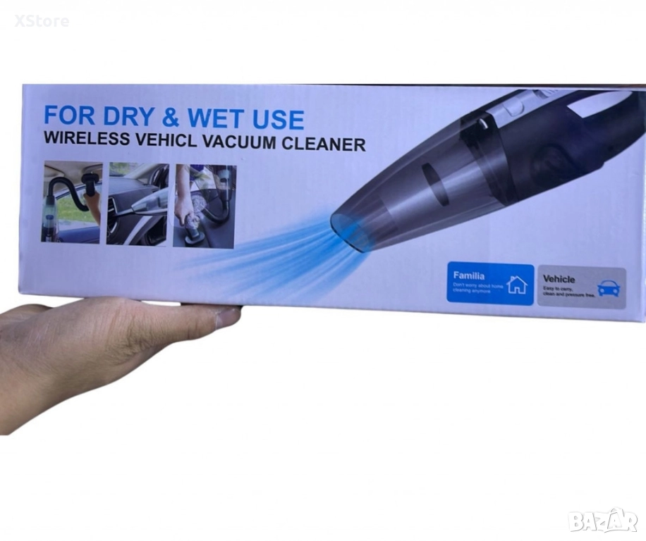 Ръчна безжична акумулаторна прахосмукачка с мощен вакуум и бързо зареждане, снимка 1