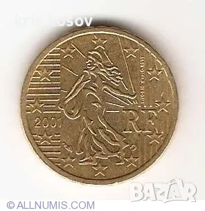 10 евроцента 2001 г, снимка 1