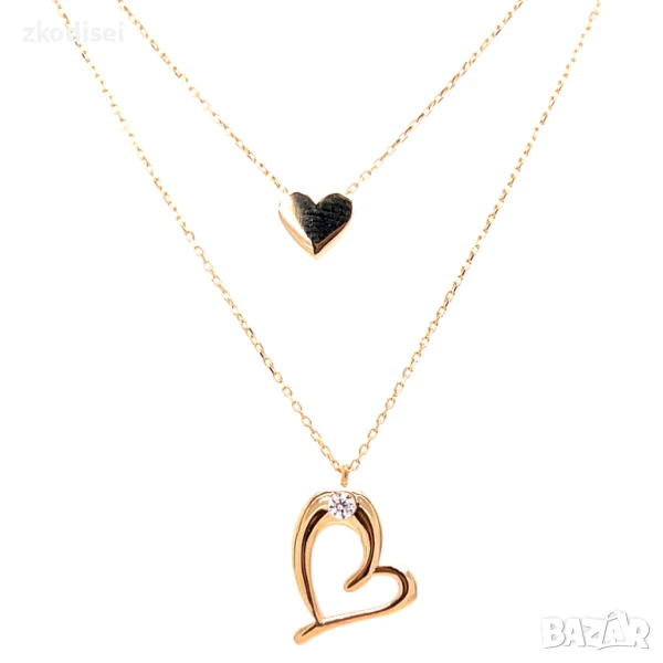 Златно колие 2,49гр. 46,0см. 14кр. проба:585 модел:32107-3, снимка 1