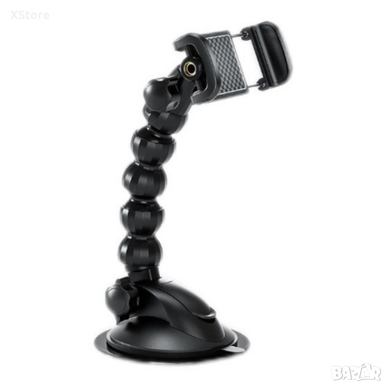 Чупеща автомобилна стойка за тебефон с вакуумно закрепване, снимка 1