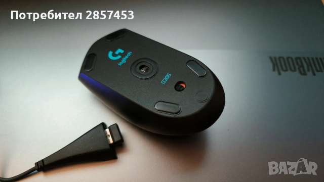 Logitech G305 LIGHTSPEED безжична геймърска мишка - HERO 12K, 6 бутона, снимка 2 - Клавиатури и мишки - 53668662