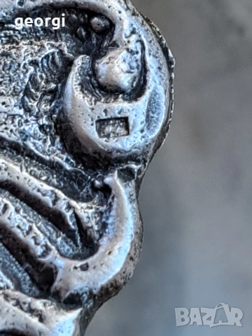 кристална бонбониера със сребърен пиедестал , снимка 10 - Антикварни и старинни предмети - 53083947