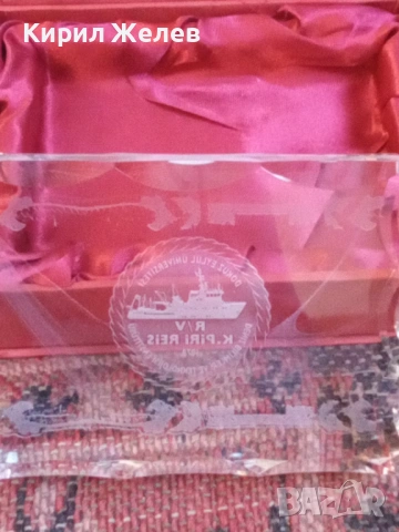 Кристален плакет 49270, снимка 4 - Антикварни и старинни предмети - 53389084