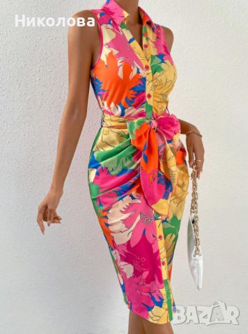 Лятна експлозия на цветове: Невероятна лятна рокля на промо цена 30 лв, снимка 2 - Рокли - 45358572
