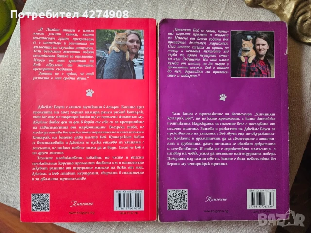 Светът в очите на Боб & Уличният котарак Боб , снимка 2 - Художествена литература - 51036447