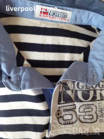 👉Geographical Norway Original L ефектна, снимка 6 - Тениски - 50501394