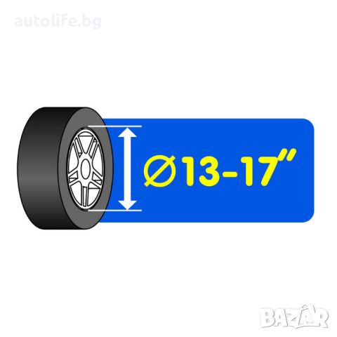 Права стойка за джанти и гуми от 13 до 17 инча, снимка 6 - Аксесоари и консумативи - 45760295