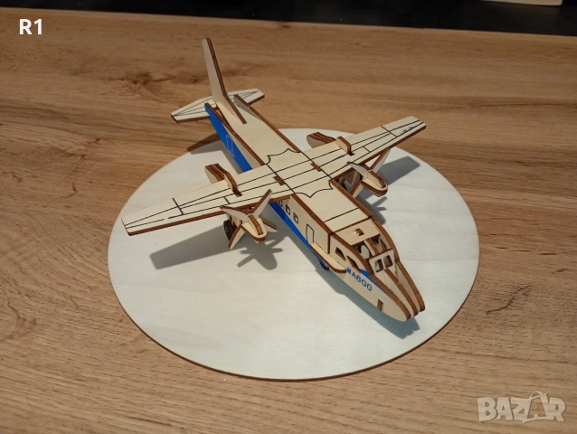 Дървен самолет за сглобяване , снимка 4 - Образователни игри - 52746986