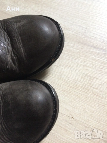 Удобни боти с катарама и камъни,естественна кожа., снимка 3 - Дамски боти - 53640098