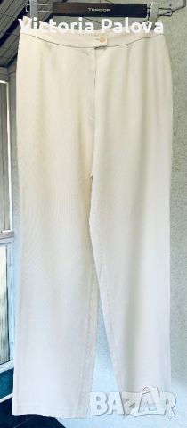 Модерен луксозен панталон LOLA плътна коприна, снимка 3 - Панталони - 46257535
