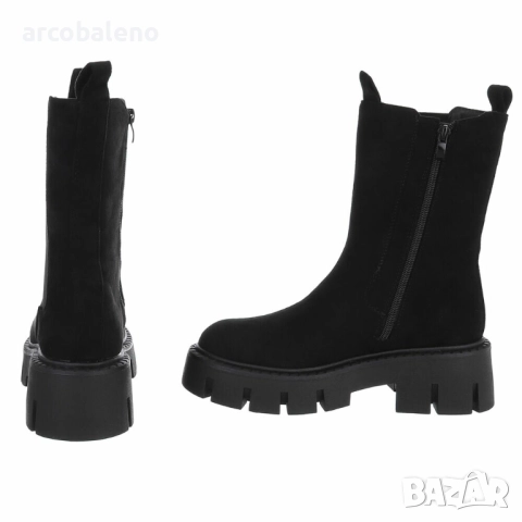 Дамски велурени боти Челси, 2цвята , снимка 11 - Дамски боти - 51545742