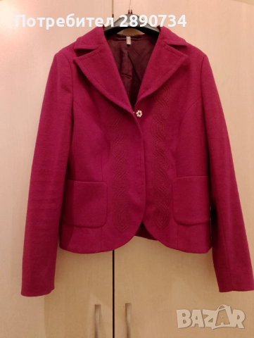 Вълнен жакет на Кенсол, снимка 3 - Сака - 52253821