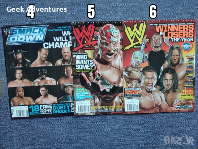 Кеч Списания WWE Pro Wrestling На Английски Език John Cena Batista HHH, снимка 3 - Списания и комикси - 46389037