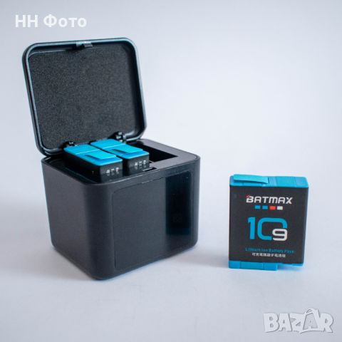 К-кт две батерии и зарядно за GoPro Hero 9 , 10 , 11 , 12 , снимка 1 - Батерии, зарядни - 46302351