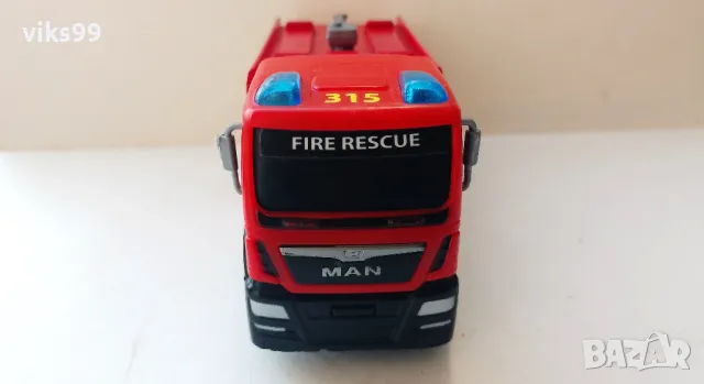 Пожарна Simba Dickie Toys MAN Fire Rescue, снимка 6 - Колекции - 49114392