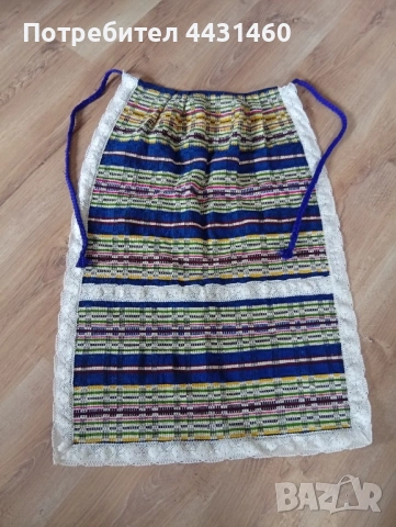 Тъкана старинна престилка от вълна