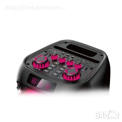 ПРЕНОСИМ ВИСОКОГОВОРИТЕЛ ЕК-3888, Троен модул: 3x8“ Високоговорители + tweeter, снимка 2 - Караоке - 53125873