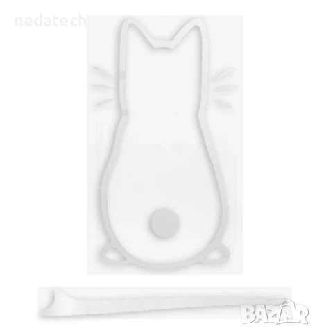 Стикер за чистачка коте, 19.5x32.5 см.