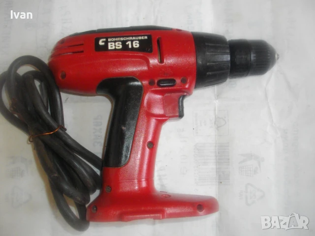 BS-16 НЕМСКИ ВИНТОВЕРТ С КАБЕЛ РАБОТЕЩ НА 12 ВОЛТА АКУМУЛАТОР НА КОЛА, снимка 11 - Винтоверти - 51010366