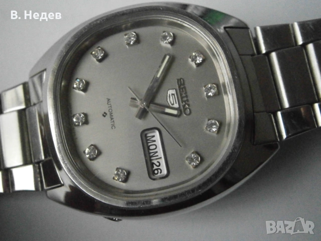 НОВ SEIKO 5, cal. 6309-5160, 17 jewels, Japan! Кристали на индексите!, снимка 2 - Мъжки - 53230361