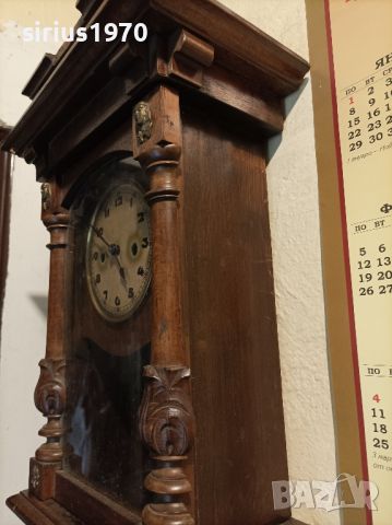 много стар немски стенен часовник, снимка 2 - Стенни часовници - 45342649
