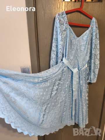 Нежна рокля от дантела, снимка 2 - Рокли - 53570912