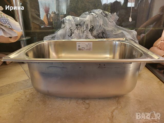 Кухненска мивка с транспортен дефект размер 53,5хх42,5х16,5 см, снимка 3 - Мивки - 46416665