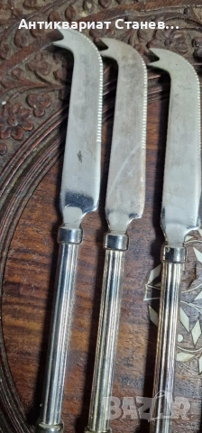 Посребрени ножове внос от Скандинавия , снимка 6 - Прибори за хранене, готвене и сервиране - 54071056