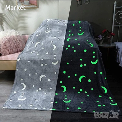 Одеяло, светещо в тъмното BLANKGLOW, снимка 10 - Олекотени завивки и одеяла - 52792224