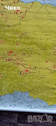 Стари геогравски карти в мащаб, снимка 11 - Антикварни и старинни предмети - 52076403