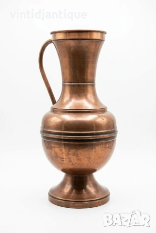 Ръчно изработена от кована мед стомна, снимка 2 - Антикварни и старинни предмети - 53993275