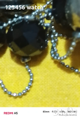 Красиво колие от кристали и метални топки, снимка 6 - Колиета, медальони, синджири - 53890866