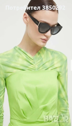 Оригинални слънчеви очила Jimmy Choo в черно, снимка 2 - Слънчеви и диоптрични очила - 51037440