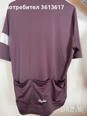 Продавам оригинално ново вело джърси за колоездене - Rapha. Core Jersey, размер 3XL, лилав цвят., снимка 2 - Спортни дрехи, екипи - 54191410