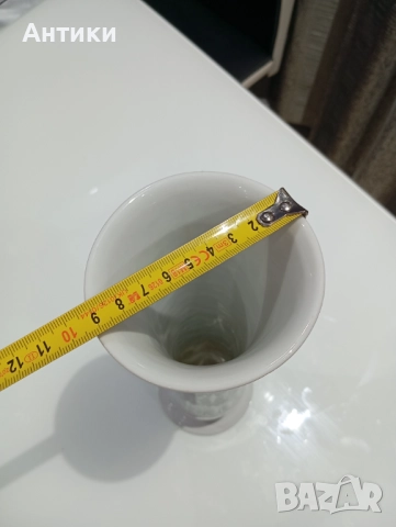 Стара порцеланова маркирана ваза , снимка 4 - Вази - 52514026