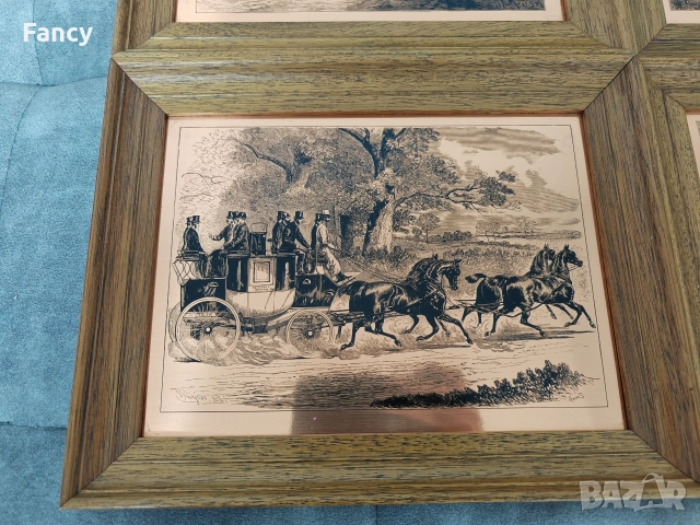 Гравюри върху мед, картина 31/25 см, снимка 12 - Картини - 52697189