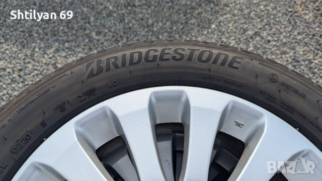 Оригинални алуминиеви джанти 16 цола с летни гуми за Субару Импреза, снимка 3 - Гуми и джанти - 51741964