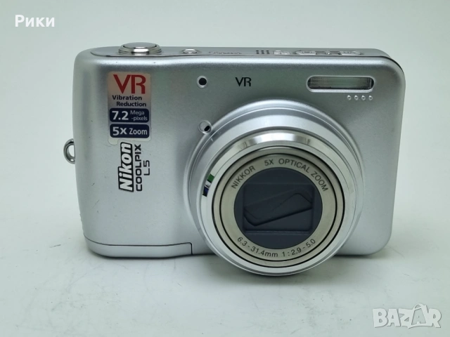 Nikon COOLPIX L5 7.2MP Digital Camera - Silver, снимка 2 - Фотоапарати - 53804821