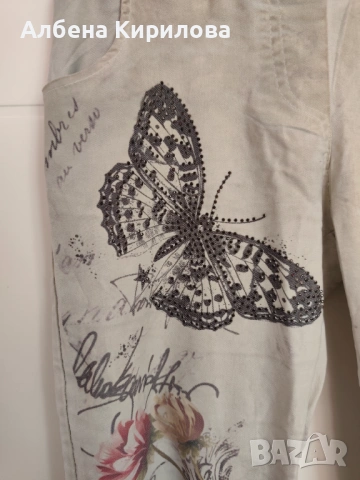 Ластични цветни дънки слим 42 н., снимка 7 - Дънки - 54157376