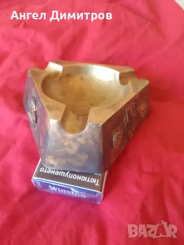 Трети райх страхотен месингов пепелник , снимка 9 - Колекции - 49813258