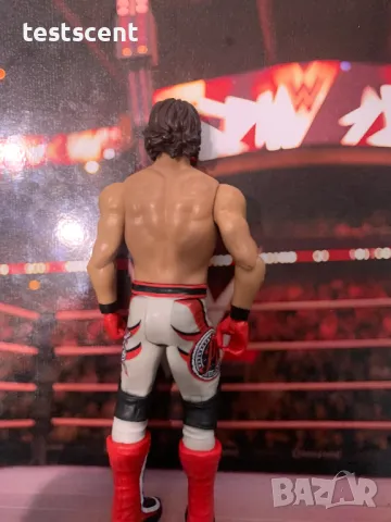 Екшън фигура WWE AJ Styles Ей Джей Стайлс Mattel Basic Figure играчка white&red, снимка 9 - Фигурки - 48828967