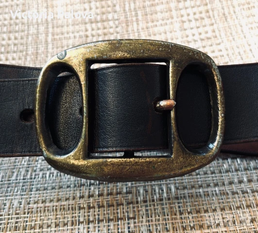 Дамски колан  vintage естествена кожа, снимка 4 - Колани - 50622061