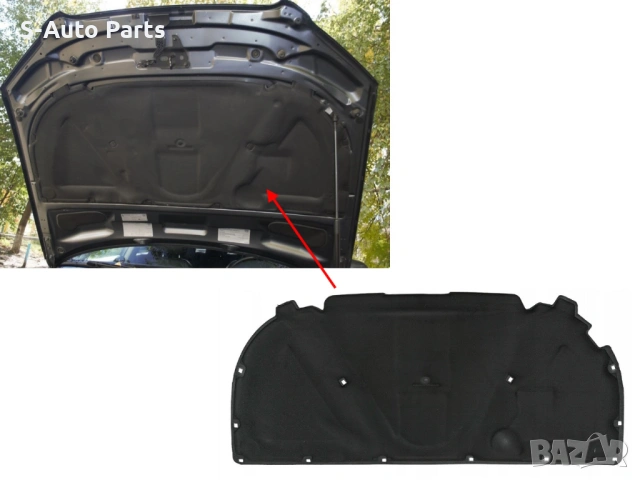 Изолация за преден капак на Audi A4 B7 (2004-2009), снимка 3 - Аксесоари и консумативи - 53913932