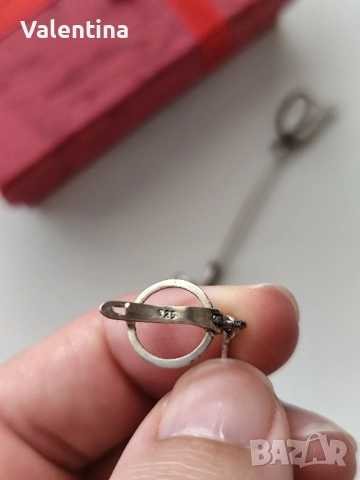 Сребърни обеци проба 925, снимка 3 - Обеци - 51615573