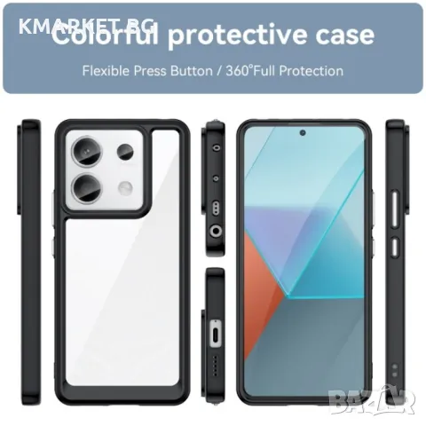 Xiaomi Redmi Note 13 Pro Силиконов Калъф Transparent TPU и Протектор, снимка 6 - Калъфи, кейсове - 47952323