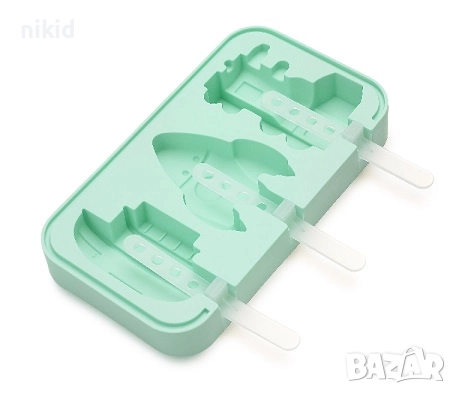 Превозни средства ескимо сладолед Popsicle Попсикъл молд силиконова форма калъп за направа близалки, снимка 2 - Форми - 52004109